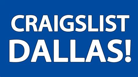 craiglist dallas